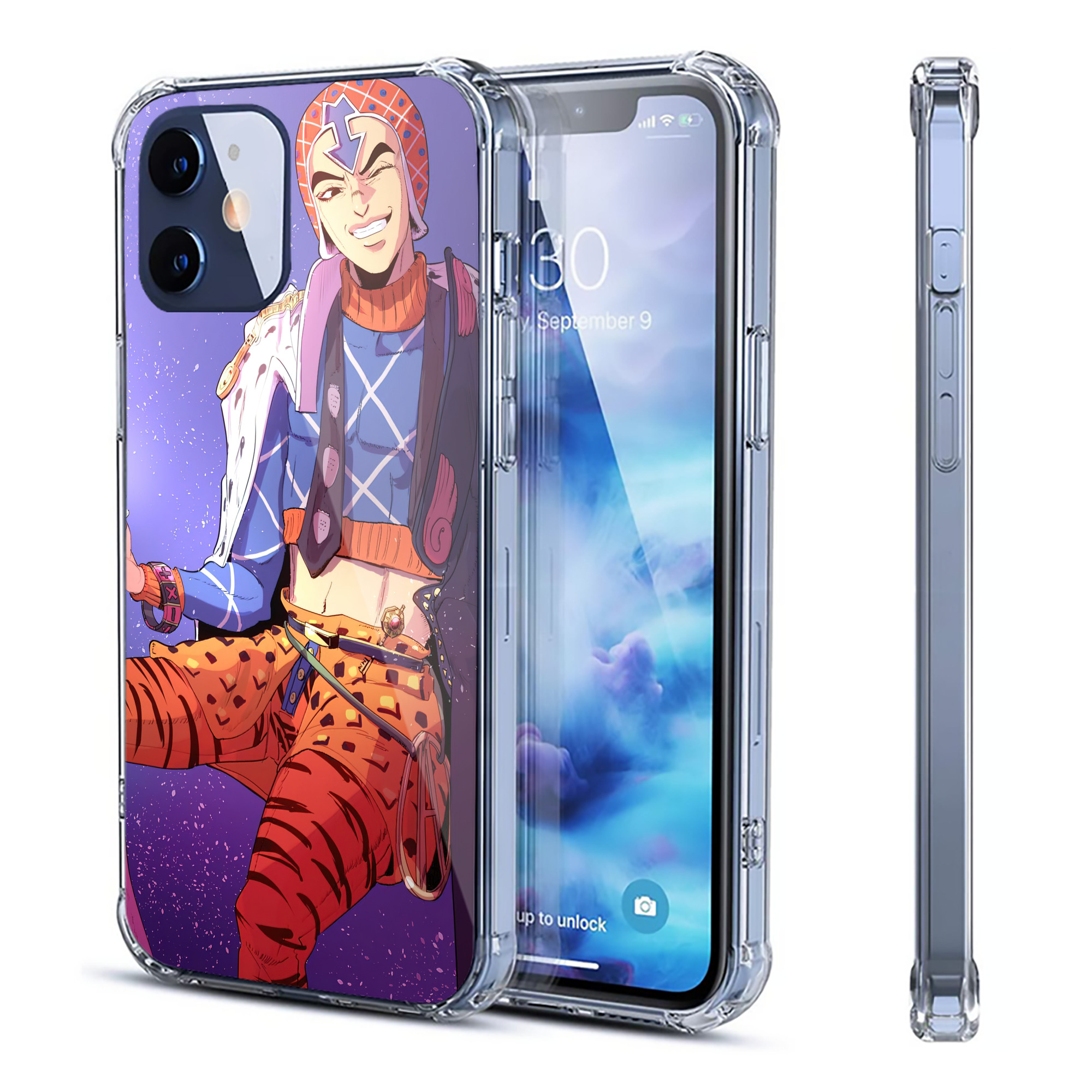 （画像用） ジョジョの奇妙な冒険 JoJo's Bizarre Adventure 【iPhone 12シリーズ対応】透明スマホケース（クリアソフトケース）
